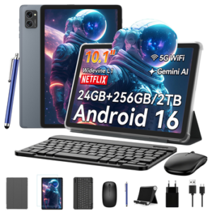 TABWEE T20 10" Android 16 256GB WiFi incl. Tastatur, Maus, Stift Tablet