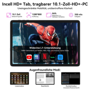TABWEE T20 10" Android 16 256GB WiFi incl. Tastatur, Maus, Stift Tablet