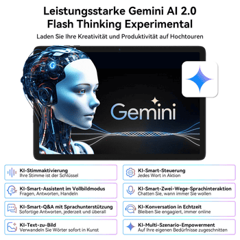 TABWEE T20 10" Android 16 256GB WiFi incl. Tastatur, Maus, Stift Tablet