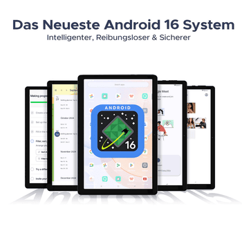 DOOGEE U10 Android 16 Tablet mit Tastatur, Stift, Maus, 10 Zoll, 128GB ROM AI Tablet