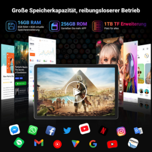 blackview Tab16Pro Dual-SIM 4G LTE incl. Stift/Hülle Tablet