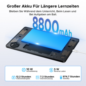 POCKAM P11 Android 16 Tablet mit Tastatur, Stift, Maus, 11 Zoll, 8800mAh Tablet