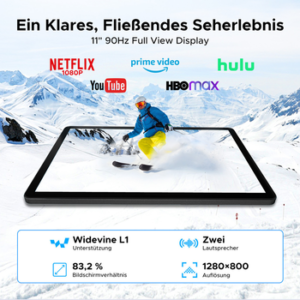 POCKAM P11 Android 16 Tablet mit Tastatur, Stift, Maus, 11 Zoll, 8800mAh Tablet