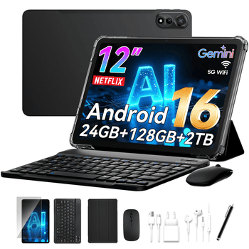 Nexall TABWEE Nexall N90 12" Android 16 2K Display 4G LTE mit Tastatur Stift Tablet