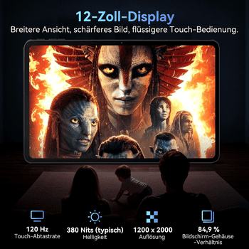 Nexall TABWEE Nexall N90 12" Android 16 2K Display 4G LTE mit Tastatur Stift Tablet