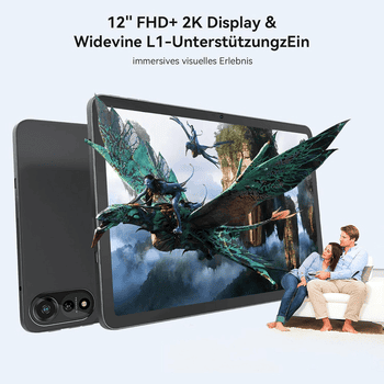 blackview 12 " Mega2 Android 15 4G LTE 2,4K 8GB/12GB+256GB Tablet , 2.4K, Android 15, 9000mAh, LTE)
