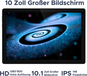 DOOGEE U10 Tablet 10 Zoll, Android Tablet, 4GB RAM+128GB ROM kinder Tablet , Widevine L1, WiFi 6, 5060mAh)