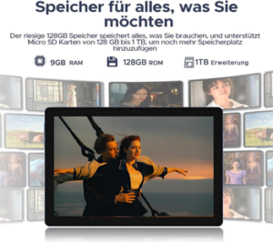 DOOGEE U10 Tablet 10 Zoll, Android Tablet, 4GB RAM+128GB ROM kinder Tablet , Widevine L1, WiFi 6, 5060mAh)