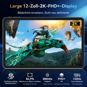 blackview 2026 Mega2 128/256GB 4G Android 15 2,4K Tablet , 5G WiFi, 2.4K, Android 15, 9000mAh, 4G LTE, 128/256GB)