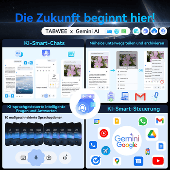 TABWEE T90 11" FHD Android 16 WiFi incl. Tastatur/Maus/Hülle Tablet