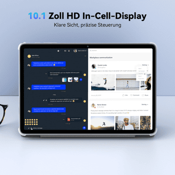 VekfulPC 10" Android 16 256GB mit Zubehör Tablet