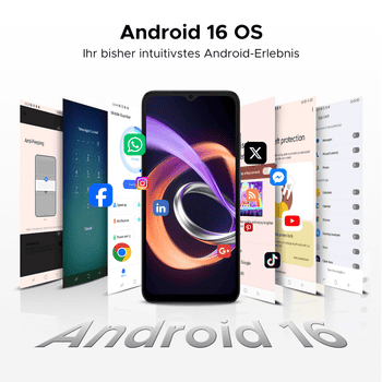 DOOGEE NOTE 56 PLUS Android 16, 48GB RAM +256GB 6.56" HD+ Smartphone