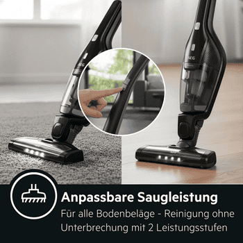 AEG Akku-Hand-und Stielstaubsauger CX7-2-45MÖ, 2200 W, beutellos, Flexible 2in1 Funktion, mit Bürstenreinigungsfunktion
