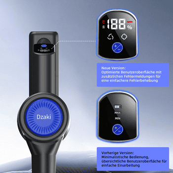 Grenintol Akku-Hand-und Stielstaubsauger Akku Staubsauger,65000pa,Akku Handstaubsauger,Akkusauger kabellos YOMA, beutellos, Kabellos nutzbar,LED-Anzeige,Wandhalterung für platzsparende Lagerung