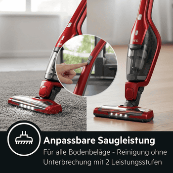 AEG Akku-Hand-und Stielstaubsauger CX7 ANIMAL AKKU-STAUBSAUGER , beutellos, 2in1-Funktion, ideal zur Tierhaarentfernung, bis zu 45 Min. Laufzeit