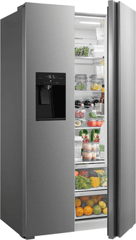 Hanseatic Side-by-Side HSBS17590CWEI, 179,3 cm hoch, 91 cm breit, mit Eis-, Crushed-Ice- und Wasserspender