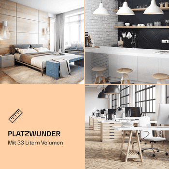 Klarstein Getränkekühlschrank Beersafe M, 54 cm hoch, 40.5 cm breit, Bierkühlschrank Getränkekühlschrank Flaschenkühlschrank mit Glastür