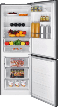 Hanseatic Kühl-/Gefrierkombination HKGK18560CNFDI, 185 cm hoch, 60 cm breit, NoFrost, Schnellgefrierfunktion, Eco-Modus, Display, Türalarm