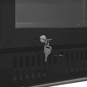 GastroHero Getränkekühlschrank GKS-230 Flaschenkühlschrank, Glastür & LED, abschließbar schwarz, 146.7 cm hoch, 53 cm breit, doppelverglaster Isolierglastür, Temperaturbereich: 0 °C bis +8 °