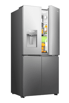 Hisense Multi Door RQ5P470SYID, 178,5 cm hoch, 79,4 cm breit, Wasser-/Eisspender, Total NoFrost, Metal Cooling