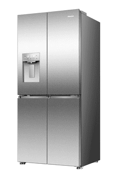 Hisense Multi Door RQ5P470SYID, 178,5 cm hoch, 79,4 cm breit, Wasser-/Eisspender, Total NoFrost, Metal Cooling