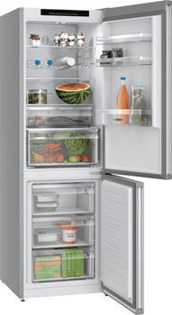 BOSCH Kühl-/Gefrierkombination Serie 4 KGN362LAF, 186 cm hoch, 60 cm breit