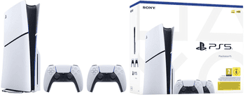 Playstation Playstation 5 Slim + 2 Controller + FC 26 Bundle PS5 Set 1TB, SSD, HDR, Gaming Console mit 2 Kontroller
