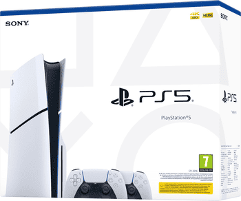 Playstation PlayStation 5 Slim Konsole Disk Edition + 2 Controller Bundle 1TB, mit CD Laufwerk Disc