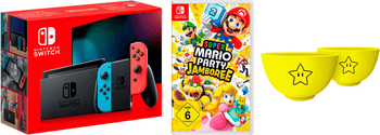 Nintendo Switch Switch + Super Mario Party Jamboree, Switch inkl. Mario Party Jamboree und exklusives Müslischalen-Set