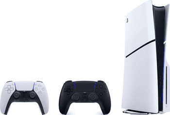 Playstation PS5 Disk Slim E-Chassis + 2. Con schwarz 1TB , 4K UHD Gaming, Schnelle Ladezeiten, VR-Unterstützung