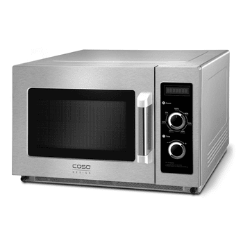 Caso Mikrowelle C1800M, Mikrowelle, 34 l, 7 Leistungsstufen, Timer max. 60 Min., Edelstahl Gehäuse und Innenraum