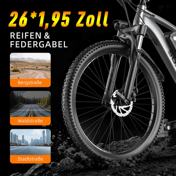 Vankel E-Bike Cityrad G73 E-Fahrrad 624WH Pedelec, 48V 13 AH 80 km Damen u. Herren, Kettenschaltung, Heckmotor, 624 Wh, Cityrad 7 Gang Shimano,Scheibenbremsen Scheibenbremse, Kettenschaltung