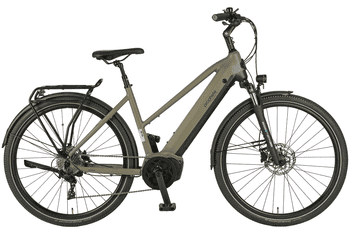 Prophete E-Bike Trekkingrad Entdecker 4.0, 10 Gang microSHIFT XLE Schaltwerk, Kettenschaltung, Mittelmotor, 540 Wh, Pedelec, Elektrofahrrad für Damen