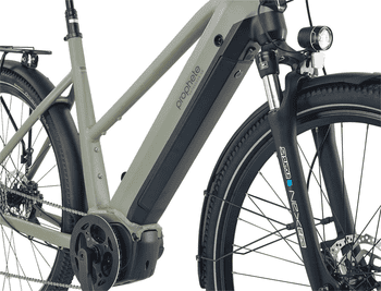 Prophete E-Bike Trekkingrad Entdecker 4.0, 10 Gang microSHIFT XLE Schaltwerk, Kettenschaltung, Mittelmotor, 540 Wh, Pedelec, Elektrofahrrad für Damen
