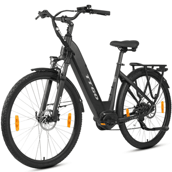 TTGO E-Bike Cityrad ZZ-28ST 28’’ E-Cityrad Alu-Tiefrahmen mit Mittelmotor und Gepäckträger, 9 Gang SHIMANO ALTUS, Kettenschaltung, Mittelmotor, 720 Wh, 36V 20AH Rahmen trägt 125 kg Abenteuer, Reichweite bis 150 km,Pedelec