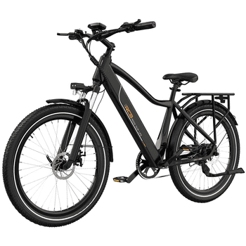 RCB E-Bike Pedelec G5 für Stadt und Gelände,27,5 Zoll Herren Elektrofahrrad,13Ah,40-70 km, 7 Gang, Kettenschaltung, Heckmotor, 468 Wh, APP, ebike Herren, Gepäckträger hinten