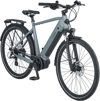 Prophete E-Bike Trekkingrad Entdecker 3.8, 8 Gang Shimano Altus Schaltwerk, Kettenschaltung, Mittelmotor, 540 Wh, Pedelec, Elektrofahrrad für Herren