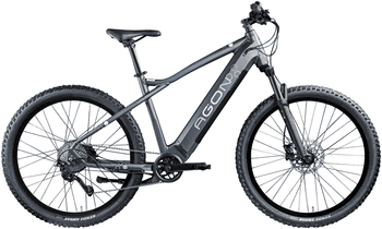 AGON E-Bike Mountainbike Alpha, 10 Gang Deore SGS T6000 Schaltwerk, Kettenschaltung, Heckmotor, 540 Wh, Pedelec, Elektrofahrrad für Damen u. Herren, MTB