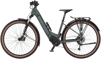 FISCHER Fahrrad E-Bike ATB TERRA T100 43 711, 10 Gang Shimano Schaltwerk Deore Schaltwerk, Mittelmotor, 711 Wh, Pedelec, Elektrofahrrad für Damen und Herren