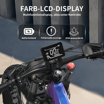 DUOTTS E-Bike Mountainbike Mountainbike E26 mit starkem Motor, 26x4’’ Reifen, 80 Nm, 8 Gang Shimano, Heckmotor, 960 Wh, , Stillvolles E-Mountainbike Elektrofahrrad für Gelände