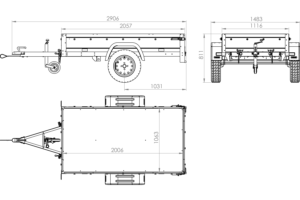 Anhänger Garden Trailer 200 KIPP 200×106 cm 750 kg -Neu – [LTG_SITE_NAME]