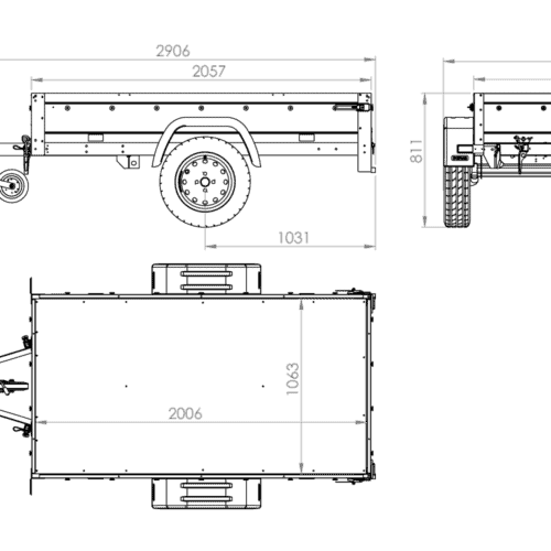 Anhänger Garden Trailer 200 KIPP 200×106 cm 750 kg -Neu – [LTG_SITE_NAME]