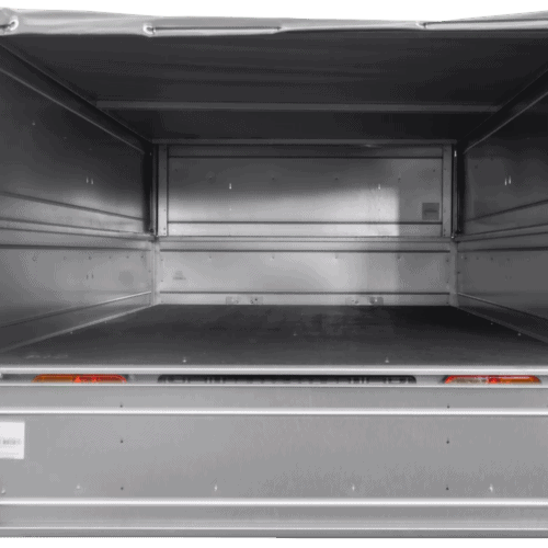 Anhänger kippbar Garden Trailer 201 KIPP mit zusätzlichen Bordwänden, Stützrad und Flachplane-Neu – [LTG_SITE_NAME]