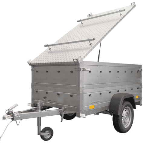 Anhänger mit Deckel Garden Trailer 200 KIPP 200×106 cm 750 kg-Neu