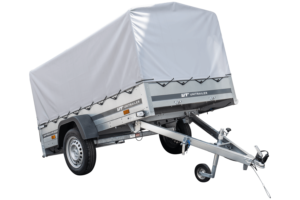 Anhänger Pkw 230×125 Garden Trailer 230 KIPP Unitrailer 750 kg mit Stützrad, Hochplane und Hochspriegel-Neu