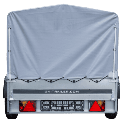 Anhänger Pkw 230×125 Garden Trailer 230 KIPP Unitrailer 750 kg mit Stützrad, Hochplane und Hochspriegel-Neu
