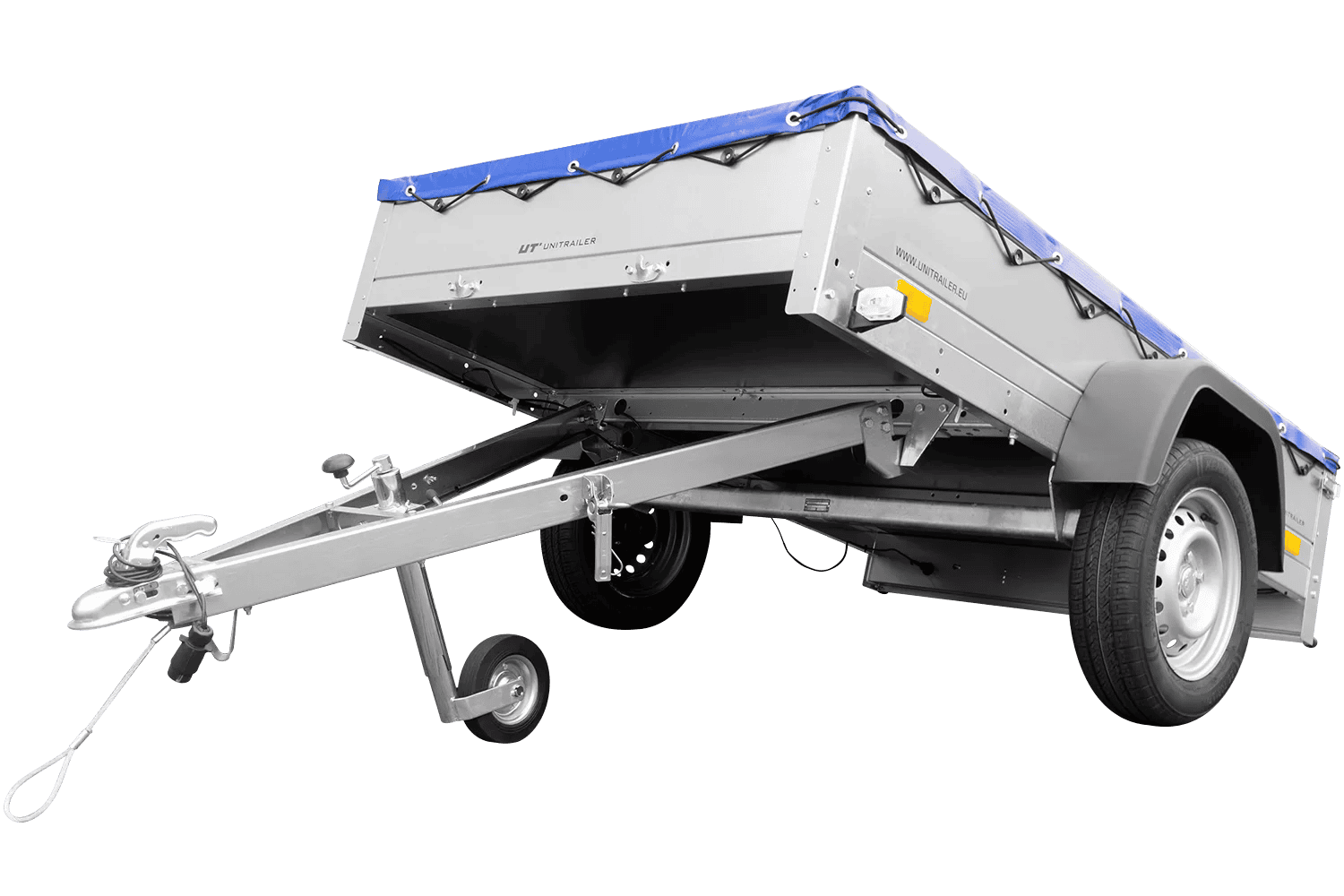 Garden Trailer 201 KIPP mit Flachplane, Stützrad und Planenträgern-Neu