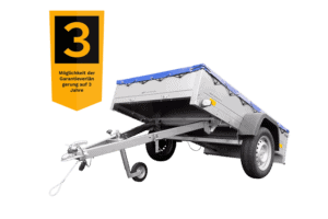 Garden Trailer 201 KIPP mit Flachplane, Stützrad und Planenträgern-Neu