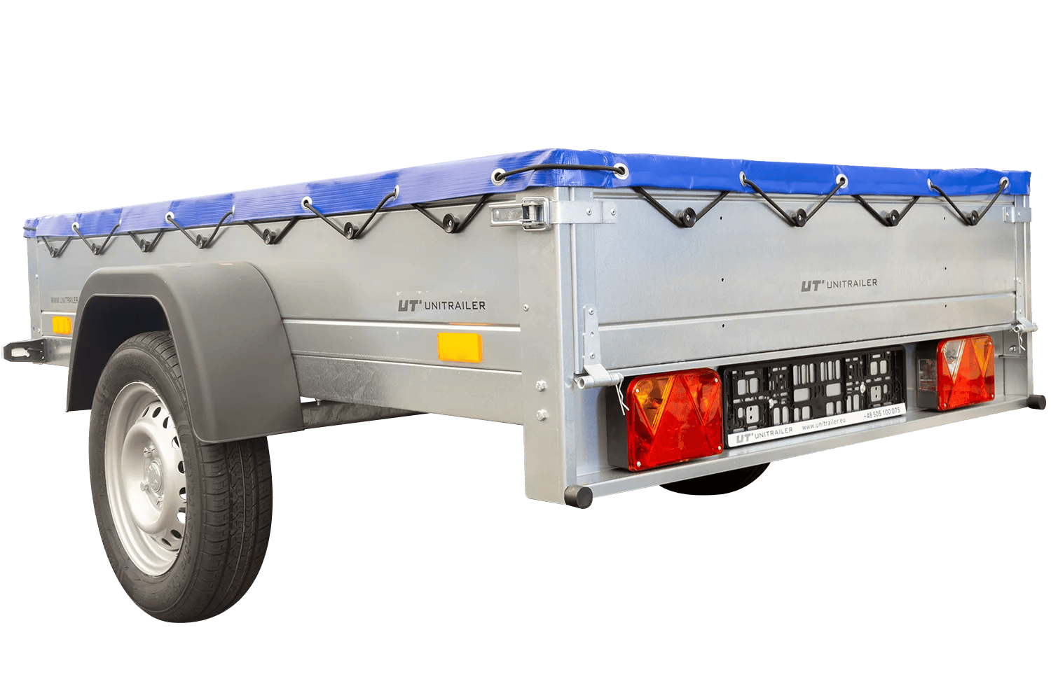 Garden Trailer 201 KIPP mit Flachplane, Stützrad und Planenträgern-Neu – Bild 4