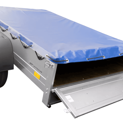 Garden Trailer 201 KIPP mit Flachplane, Stützrad und Planenträgern-Neu